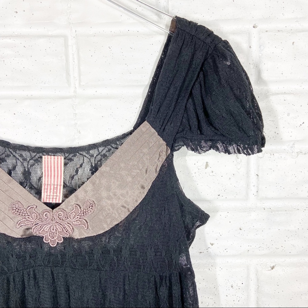 FREE PEOPLE Black Lace Sheer Kami Top - Picture 5 of 5